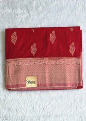 Multi Red Semi Silk Saree