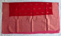 Multi Red Semi Silk Saree
