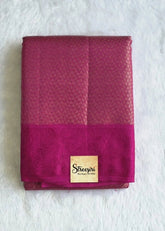 Brocade Pink Semi Silk Saree