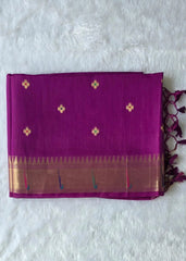 Paithani Magenta Chanderi Saree