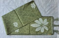 Viscose pista Tussar Saree