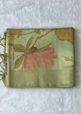Manorama Light Green Digital Sarees