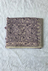 Lucknowi Lavender Chanderi Saree
