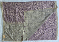 Lucknowi Lavender Chanderi Saree