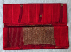Raw Mango Red Pure Silk Saree