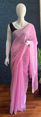 Bengal Baby Pink Cotton Saree