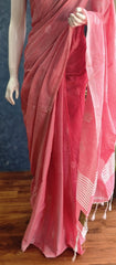 Bengal Light Pink Cotton Saree