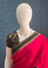 Semi Silk Bentex Border Pink Black