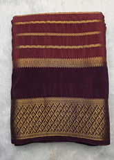 Crepe Silk Peach Brown