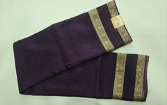 Crepe Deep Purple Viscose Saree