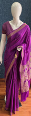 Self Pure Banarasi Crepe Silk Saree