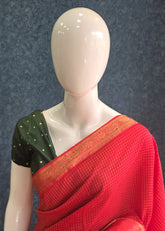 Viscose Checks Red Green