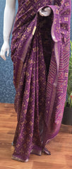 Soft Purple Semi Silk Saree