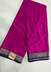 Crepe  Piping  Contrast Pink & Navy Blue