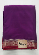 Crepe Piping Contrast-Purple Red