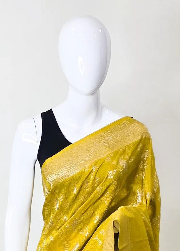 Premium Matka Silk - Yellow