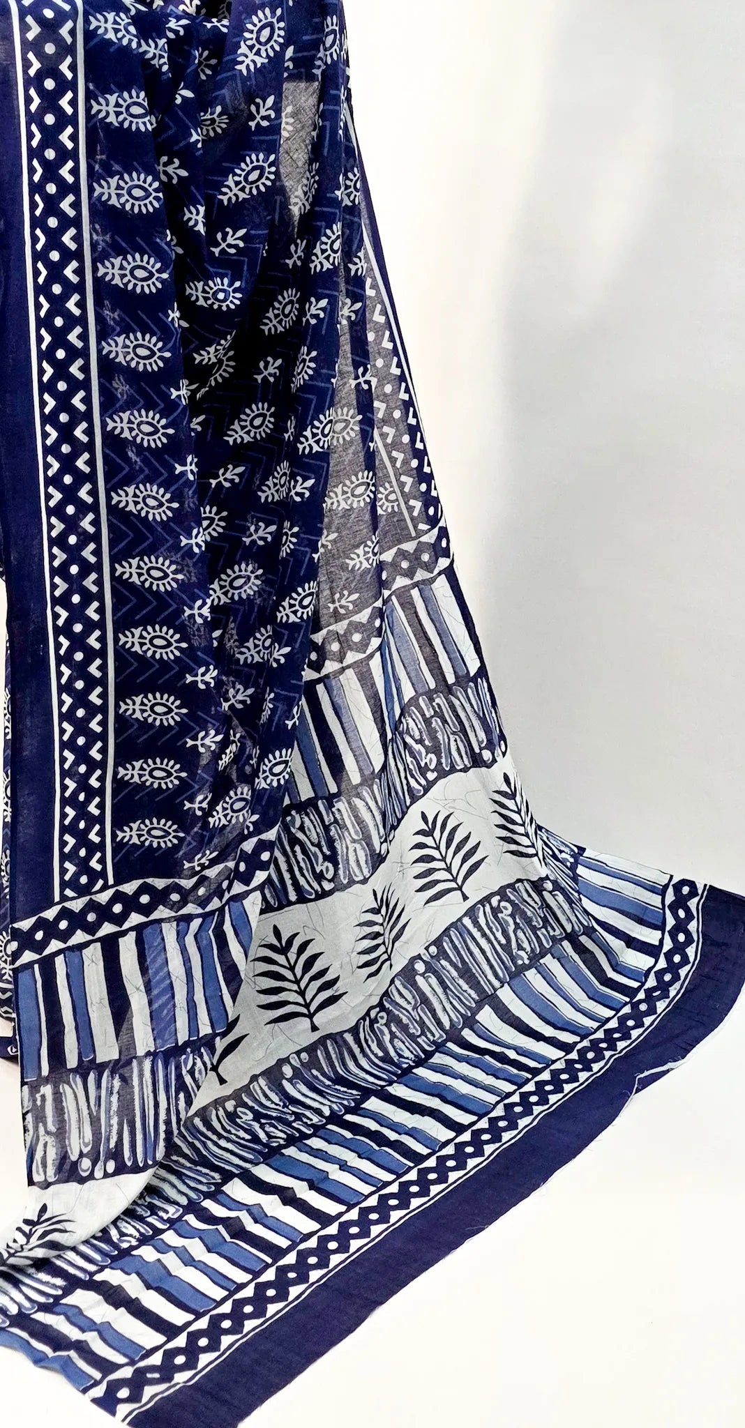 Jaipur Cotton - Blue and White