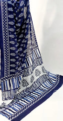 Jaipur Cotton - Blue and White