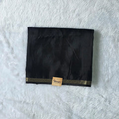 Viscose Black Elephant Motif