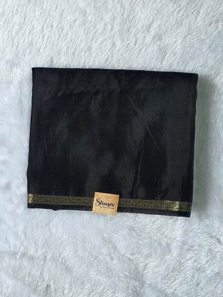 Viscose Black Elephant Motif