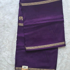 Viscose Purple Elehant motif