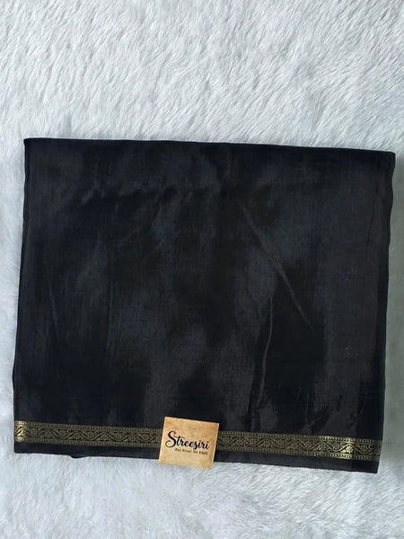 Viscose Black Elephant Motif