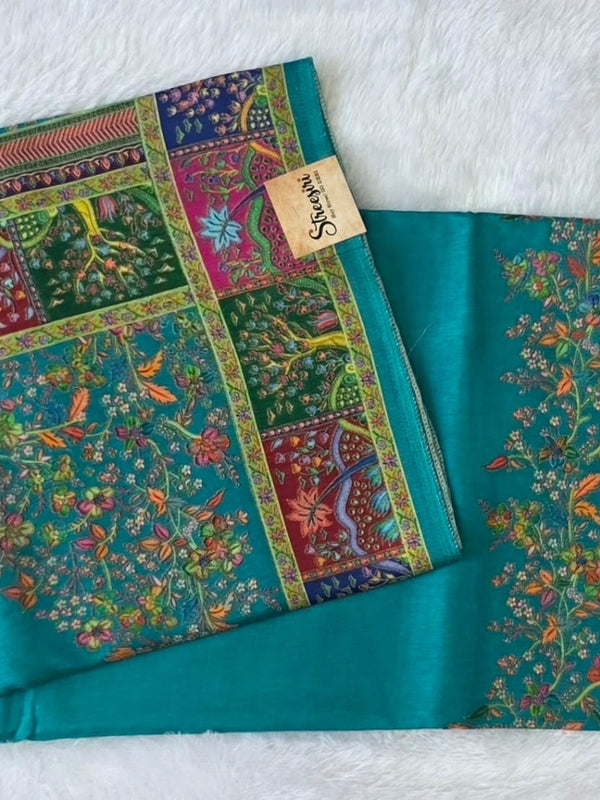 Floral  Kani Silk Saree