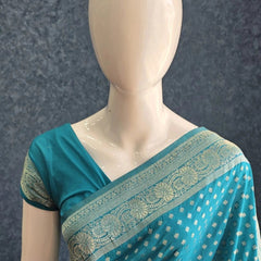 Butta Ananda Banarasi Crepe Saree