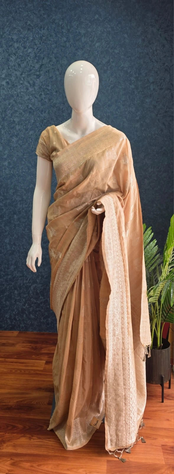 Tussar Gorgette - Beige