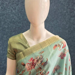 Tussar Silk - floral print