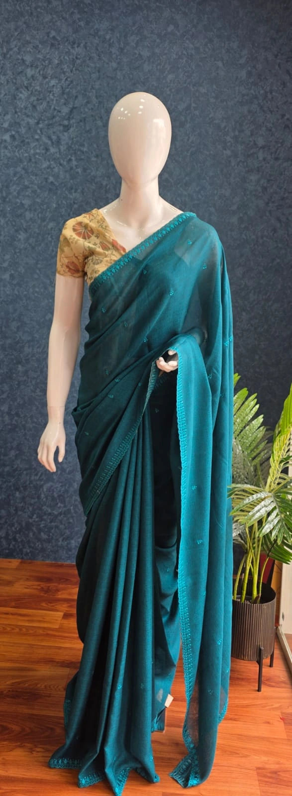Jute Silk-green