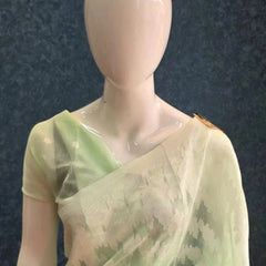 Soft Light Green Cotton Saree
