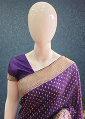 Banarasi Crepe Purple