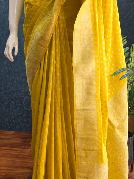 Semi Crepe Saree ( butta )