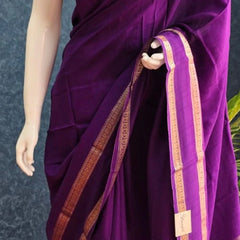 Bentex Purple Pink Viscose Saree