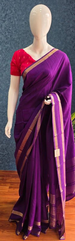 Bentex Purple Pink Viscose Saree