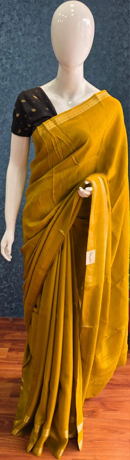 Viscose Bentex - Mustard Black