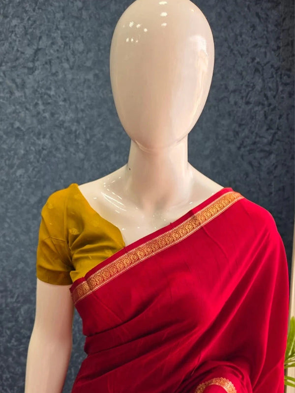 Bentex Contrast Viscose Saree