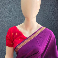 Bentex Purple Pink Viscose Saree