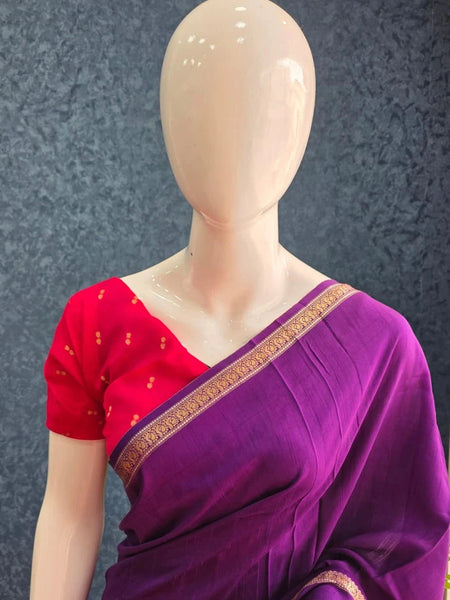 Bentex Purple Pink Viscose Saree