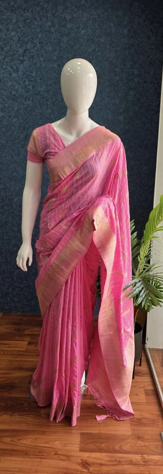 Bagalpuri Silk - Pink