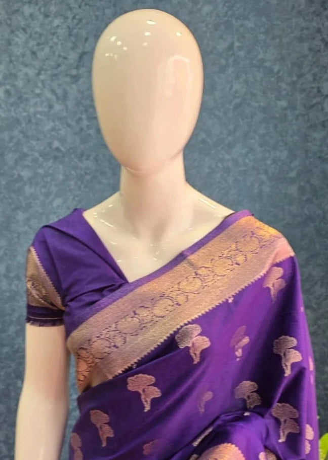 Pani Silk Self- Purple