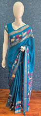 Soft Silk- Elephant - Blue