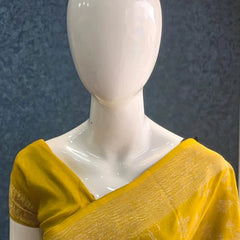 Premium Yellow Matka Silk Saree