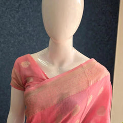 Pure Banarasi Matka Linen Silk Saree