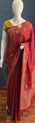 Moonga Silk Maroon-Yellow