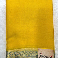 Pure Mysore Crepe Silk Saree Contrast border