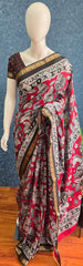 Mangalagiri Silk -Maroon - black