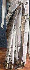 Chiffon - White and black