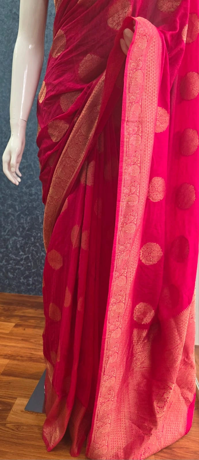 Semi Matka Silk  - Pink
